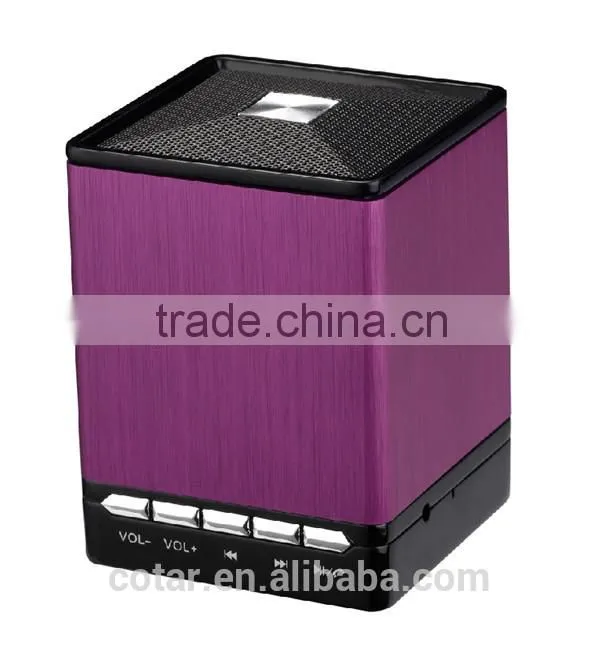 AJ-66 High quality battery removable cube bluetooth speaker