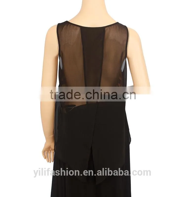 2016 Summer Fashion women blouse casual elegant sleeveless blouse fashion