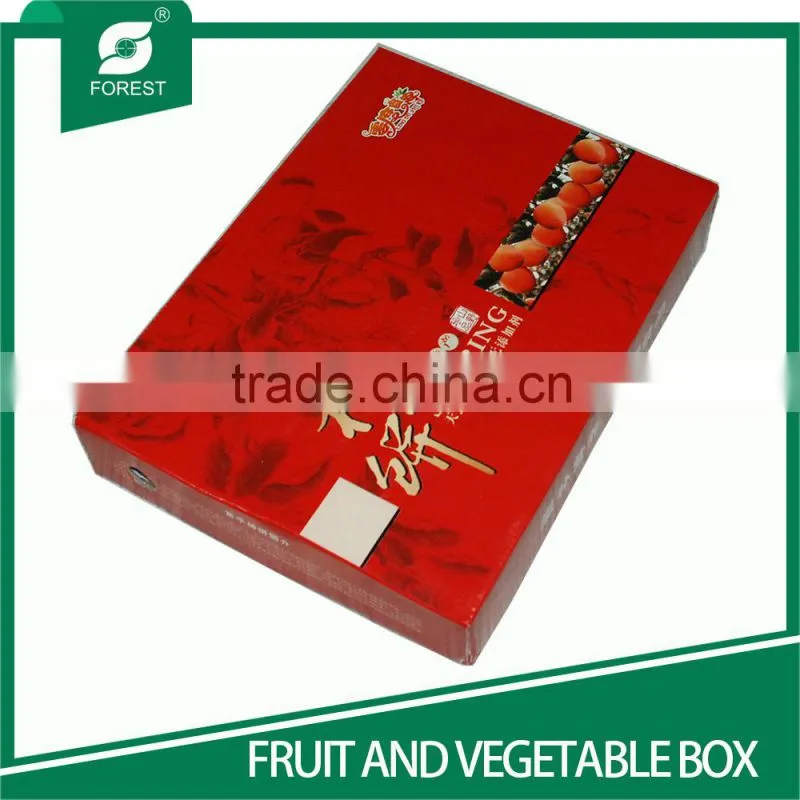 CHINA SUPPLIER PROVIDED 2 PIECES CARDBOARD FRUITS PACKAGING BOXES WITH CUSTOM PRINTS