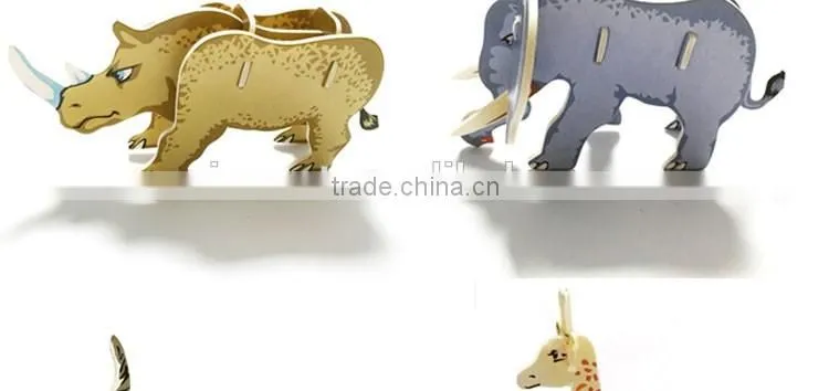 Customized EPS/Wooden 3D Puzzle Set