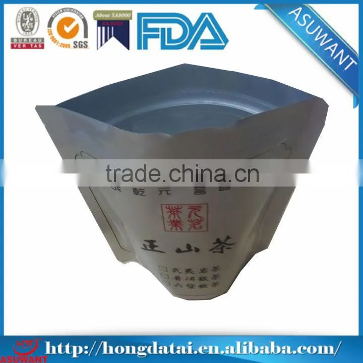 Machine price heat sealing foil tea packing bag with clear window