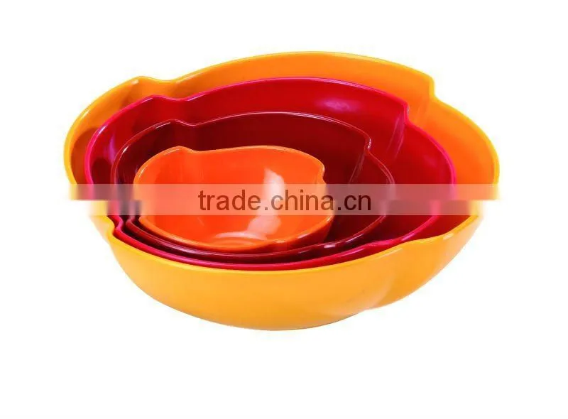 Wholesale colorful melamine insulated serving salad bowls sets