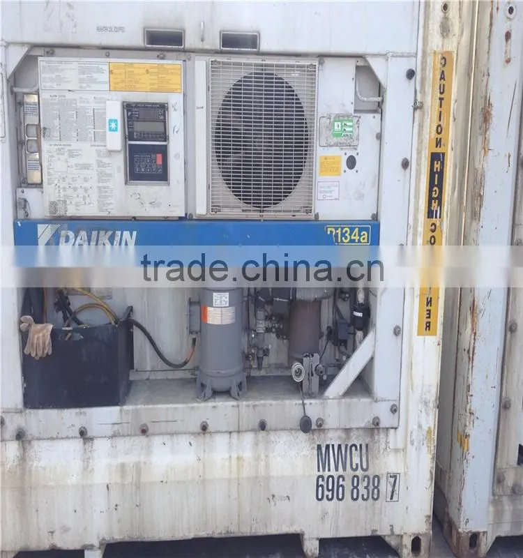 40feet used Reefer Container with Carrier refrigerator for sale