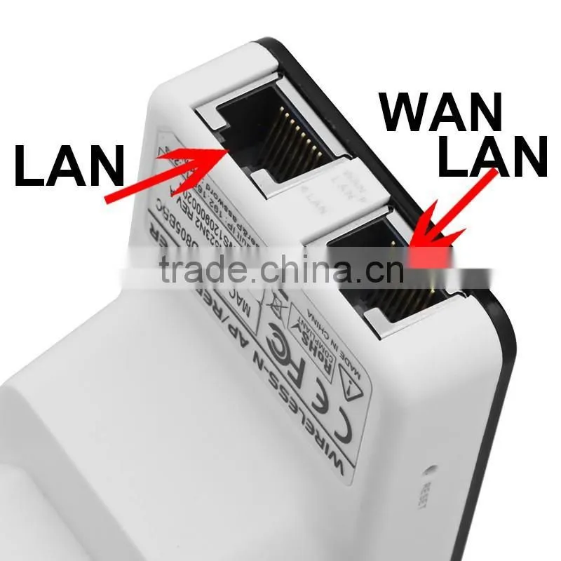 Wireless-N Router AP Repeater Booster WIFI Amplifier LAN Client Bridge IEEE 802.11 b/g/n 300Mbps EU Plug Adapter