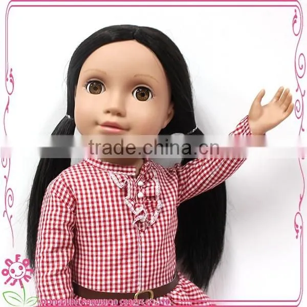 Fashion Plastic Vinyl half cloth body doll toys , PVC vinyl doll for girls