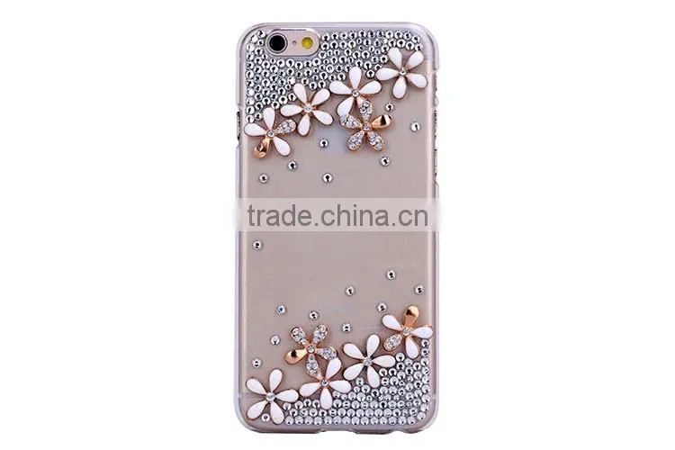 China manufacturer OEM ODM phone case for iphone 6 dimond frameplastic back cover case for