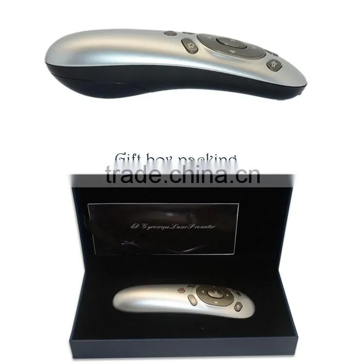 2.4 G fancy laser wireless presenter with air mouse remote control for business gift