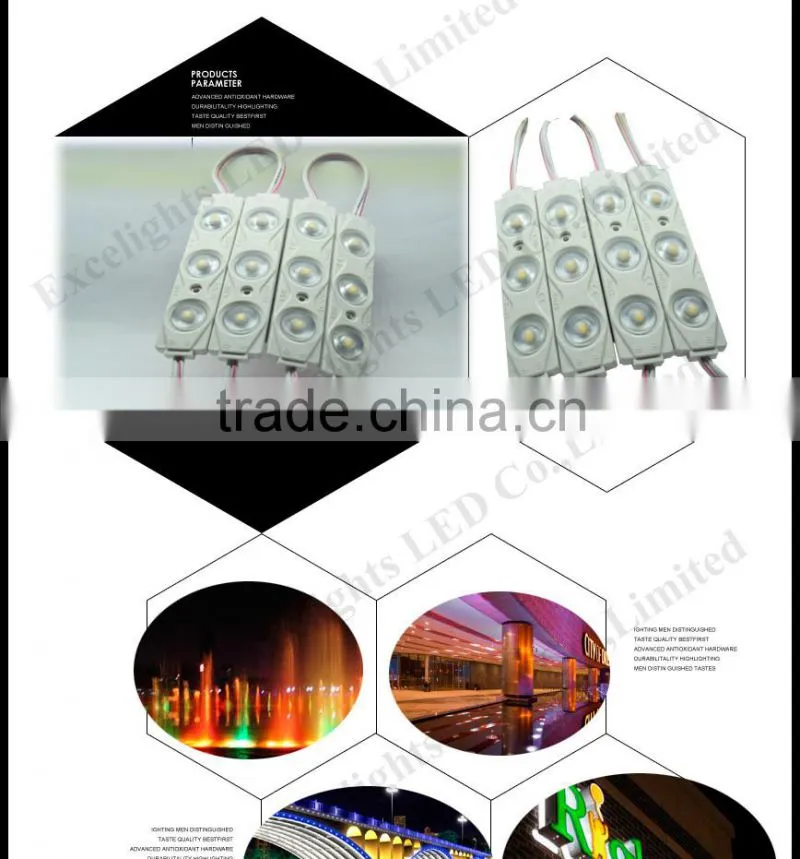 China factory directly sales CE RoHS approval 5050/2835 SMD Samsung Injection Module LED