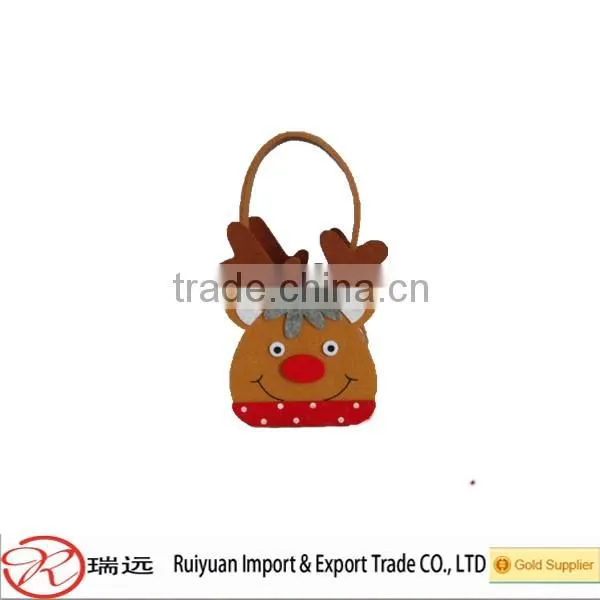 2016 Alibaba Website fashional design felt Christmas basket for sale
