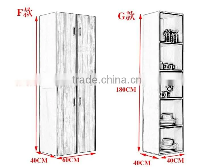 New design modern simple wooden storage rack cabinet
