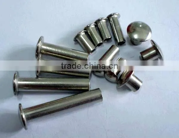 tubular rivets DIN7339 copper and carbon steel
