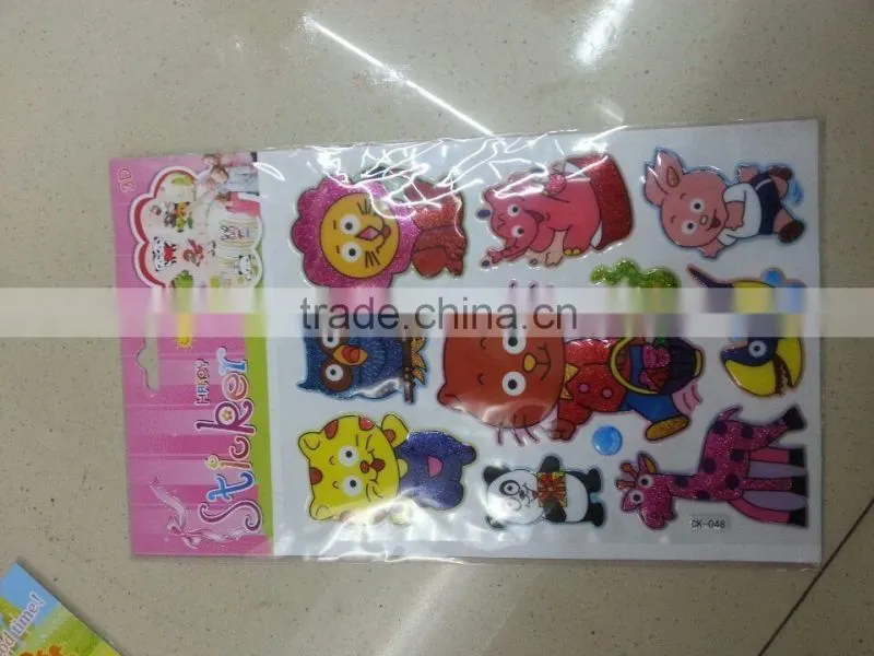 PVC sticker for kids prmotional gift ,pvc sticker paper,transparent pvc sticker