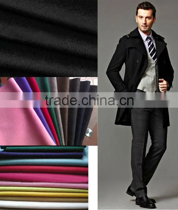 wholesale fine quality woolen fabric for over coat