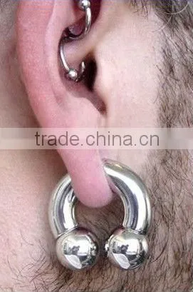 Non Pierced Clip On Ball Closure Ring&fashion men ear stud&fake non pierecing earring