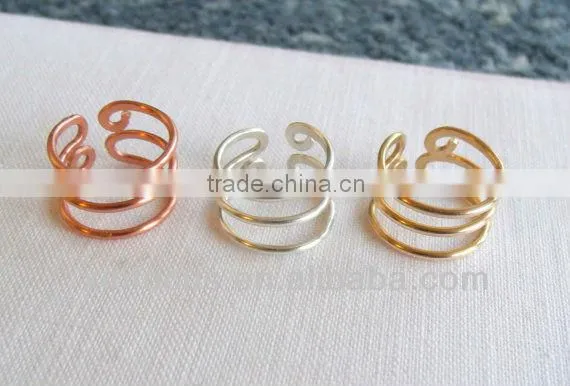Triple Band Toe Ring Knuckle Ring alloy toe rings
