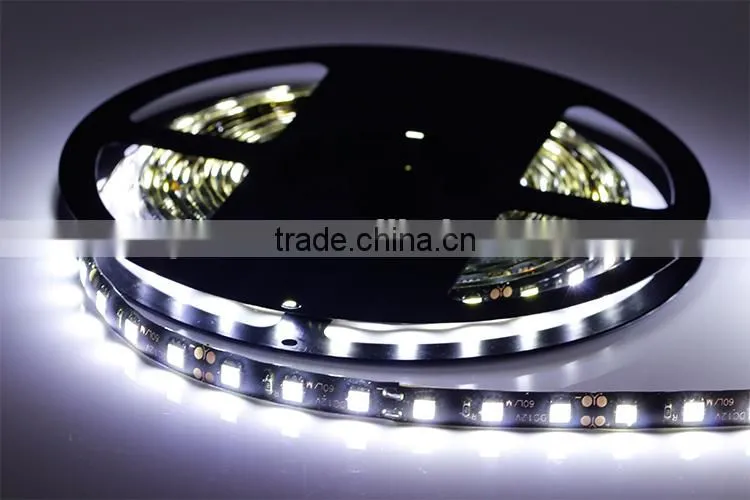 Good Quality 12V Flexible LED Strip Light 5050 LED Lighting Waterproof IP65 Strips Lights Black PCB