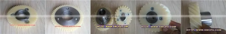 Custom CNC plastic steel iron or metal large diameter spur gear