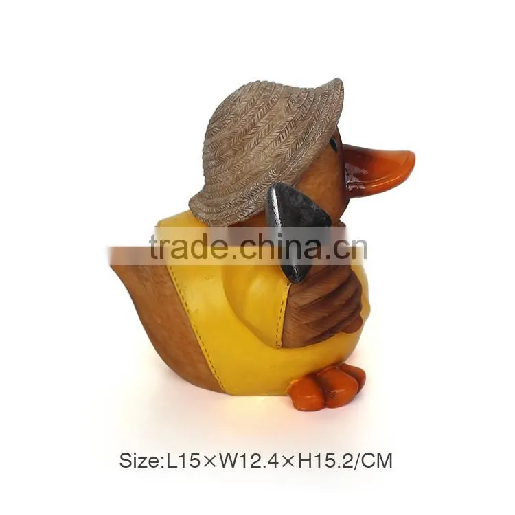 Yellow Rubber Duck Toy,Polyresin Yellow Duck Decoration,Minion Yellow Duck Ornament