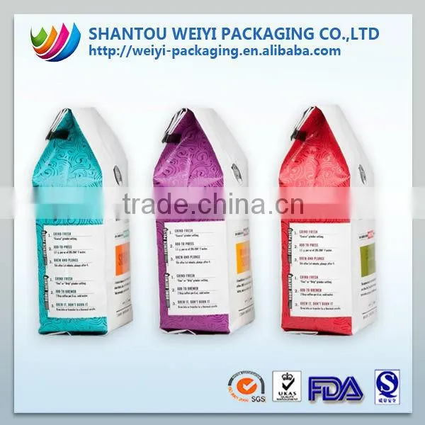 environmental protection food vacuum plastic bag wholesale coffe packaging bag
