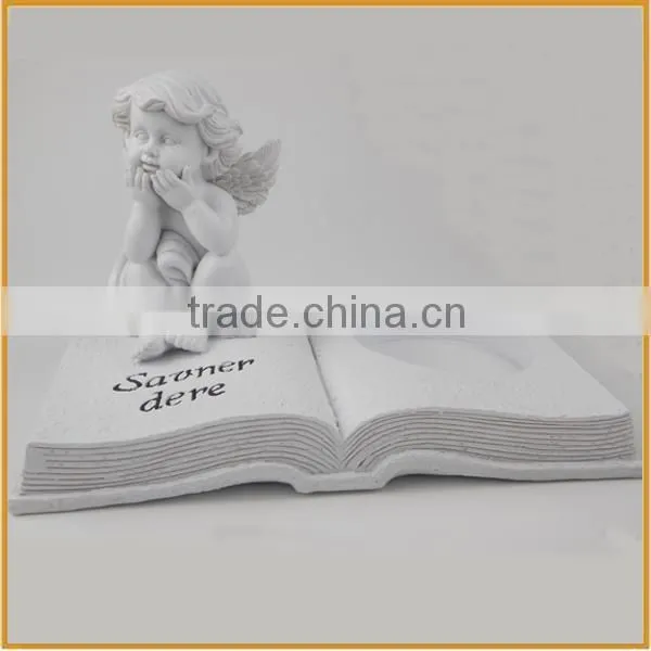 Resin angel with tealight holder