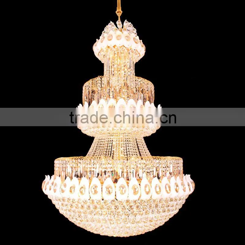 250w Light Fixture Large Lustre Crystal Chandelier-63031