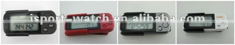 Outdoor Sports 30 Days Memory G Sensor Pedometer with Built in Case