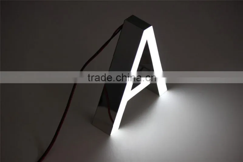 Waterproof indoor 3d small led frontlit lighted letter