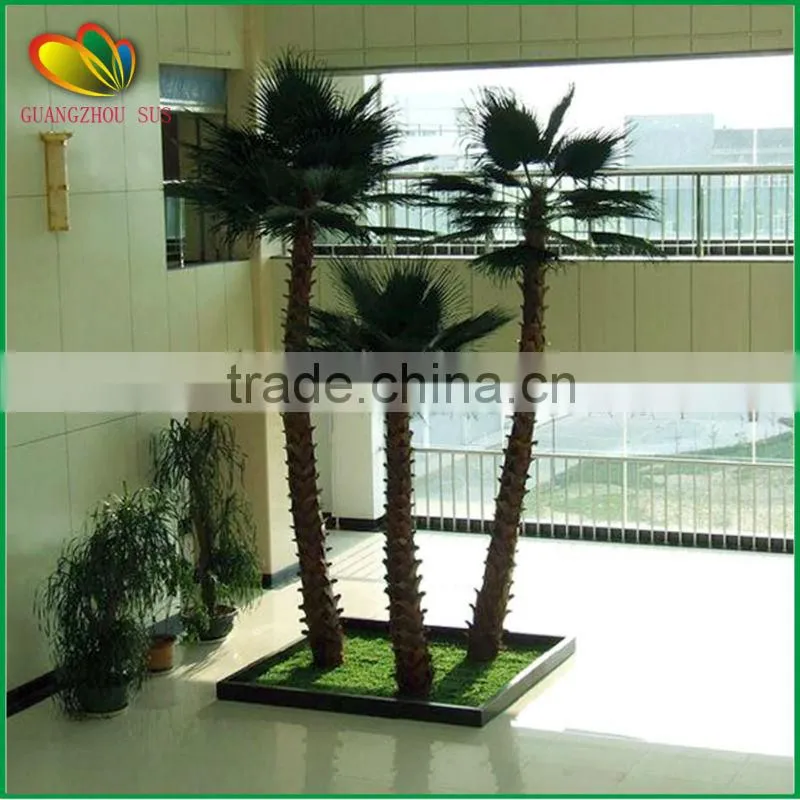 Customized palm tree hand-made artificial palm tree with fiberglass