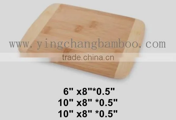 Custom bamboo vegetable cutting board