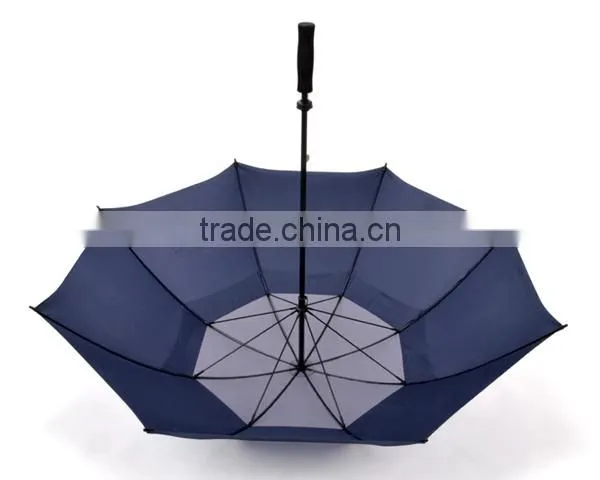 30" Windproof Double Canopy Golf Umbrella for Promotion