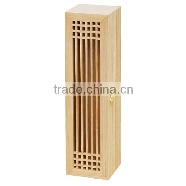 Wholesales handmade unfinished pine printing logo wooden 2 bottles wine box