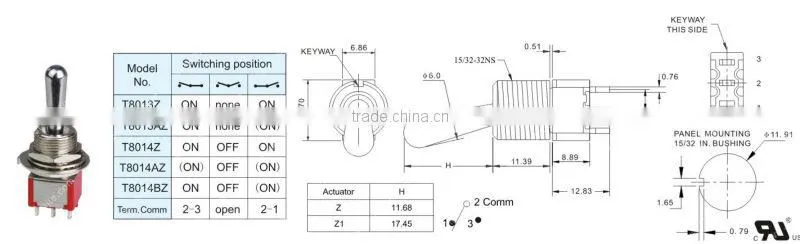 100% original electrical switch DPDT phone line auto switch