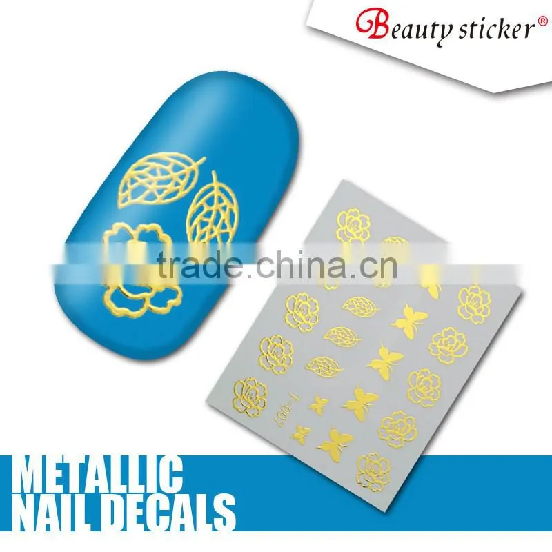 nail art designwater slide nail decals custom promotional nail stickers decal