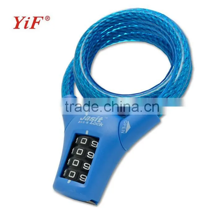 YiFeng 4 Digit Combination Bicycle Lock Cable Lock YF21059
