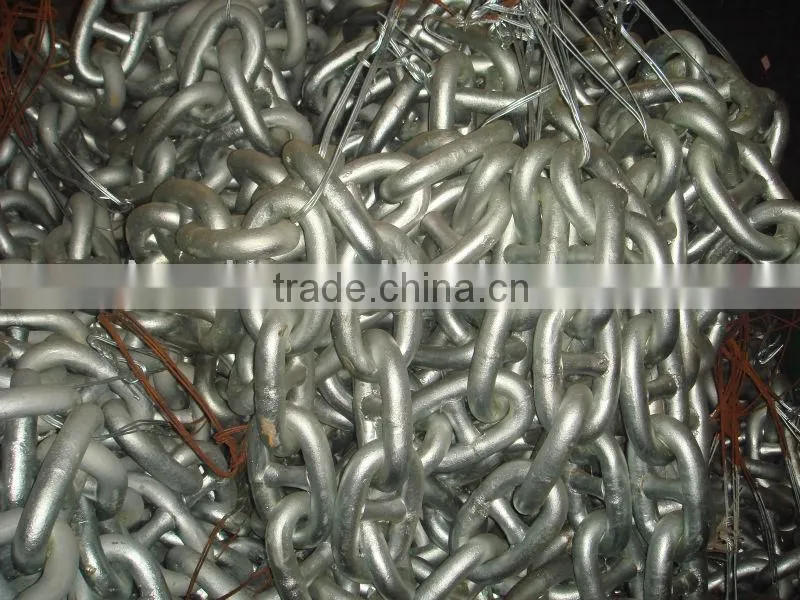 ship marine mooring stud link anchor chain