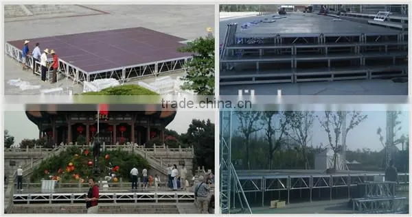 1.22*1.22m 1.22*2.44m Customized Adjustable Stage Platform