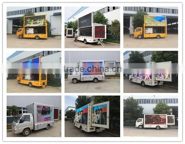 Factory price new design top sell P10 waterproof screen full color led advertising truck