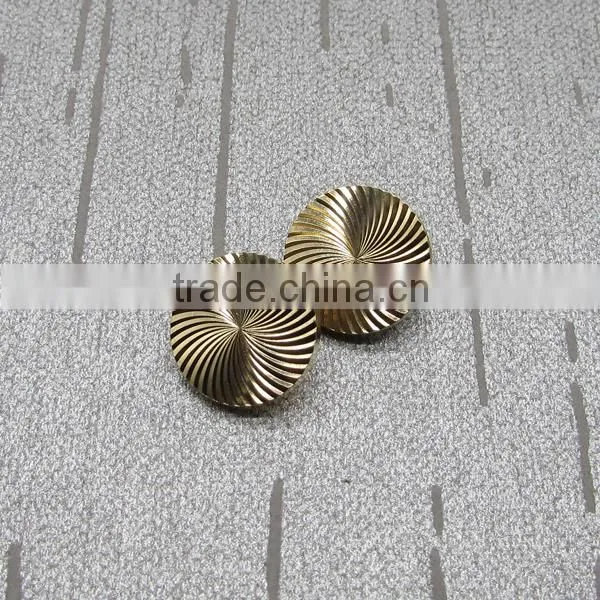 Special Design Logo At Back Gold Metal Jeans Button