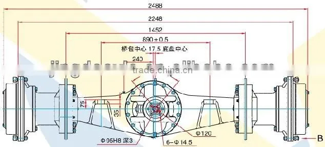 ZL50G AXLE spare parts compactor road roller axle loader AXLE manufacturer for XGMA XCMG Yutong Yineng Shantui Lonking