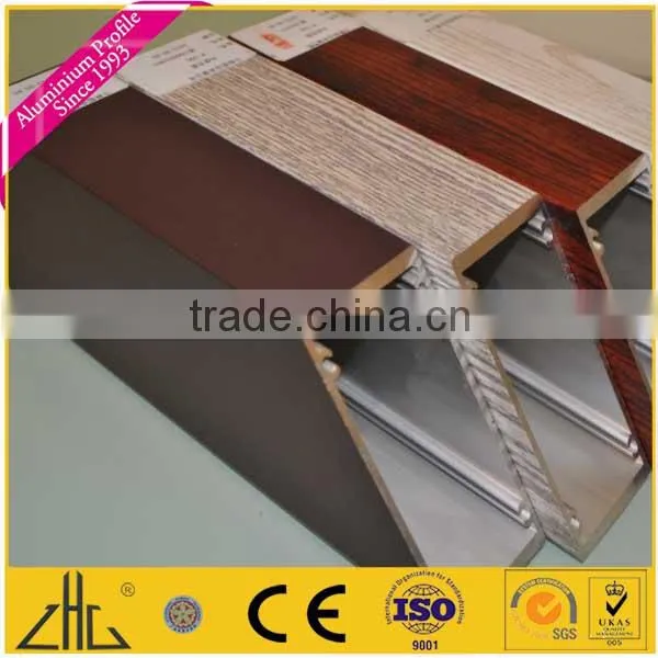 6061 anodized and wood grain Aluminum profile