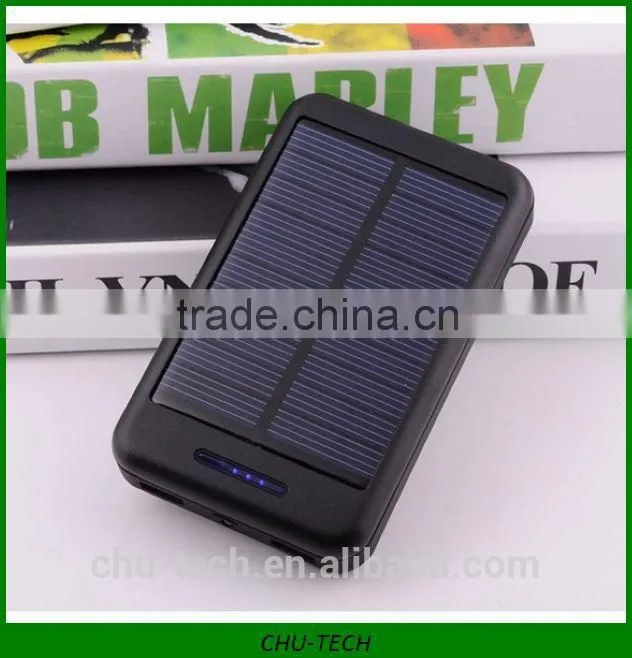 Dual USB output 10000mah solar charger for iphone ipad PSP samsung
