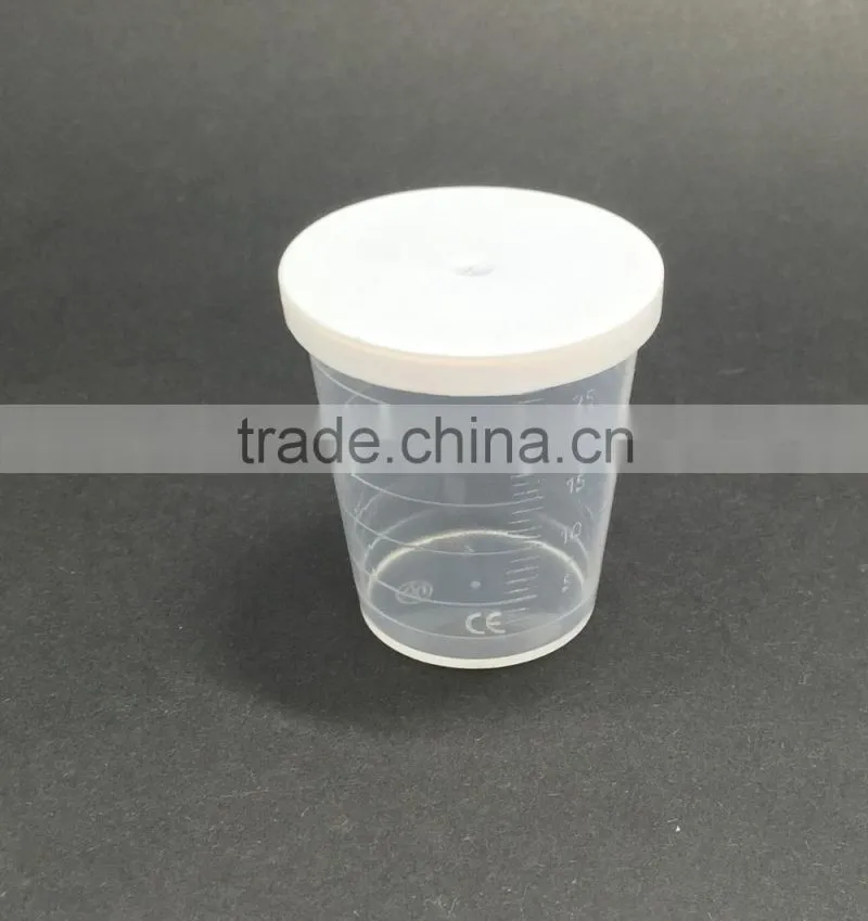 120ml 120g 4oz plastic pp measure cup with cover pp measure jar