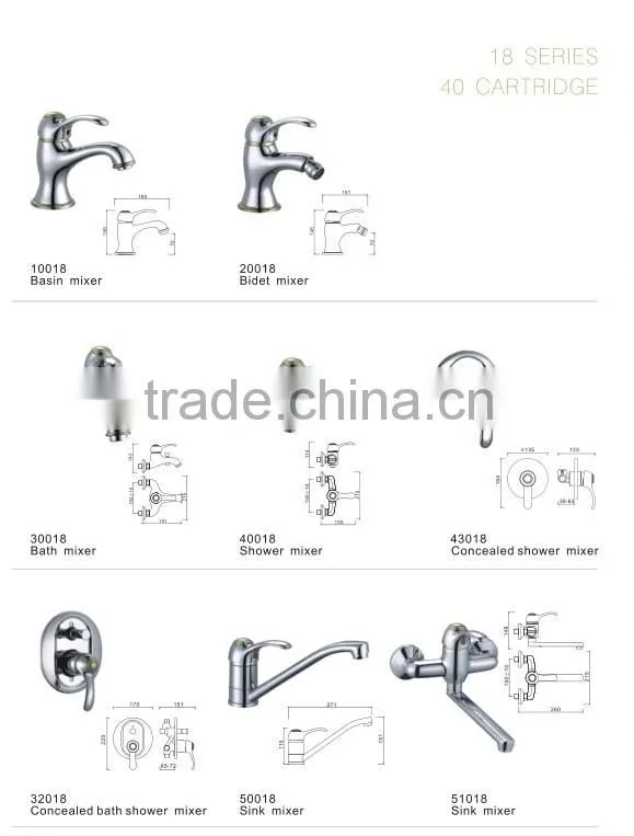 IN-WALL shower faucet concealed shower water tap
