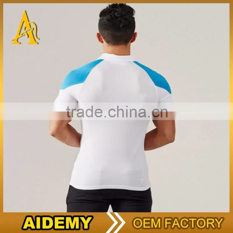 Wholesale dri fit mens polo shirts slim fit gym polo t shirt for sports wear