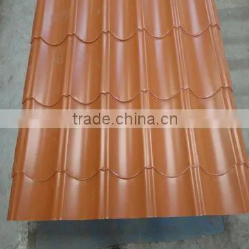 green aluminum zinc coated tile in construction