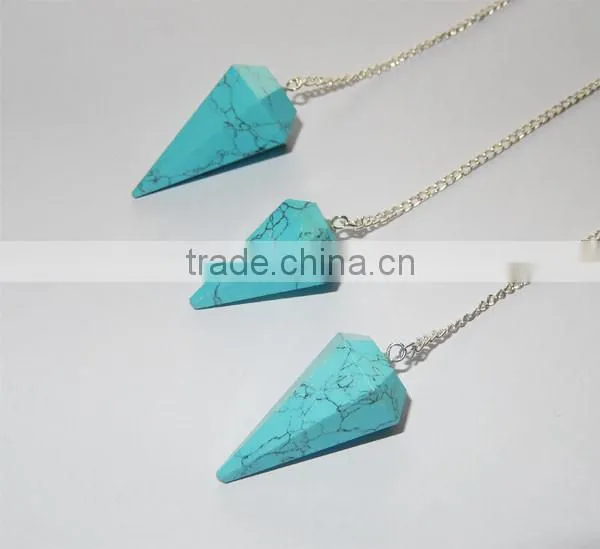 Turquoise Facetted Pendulums | Indian Crystal For Sale