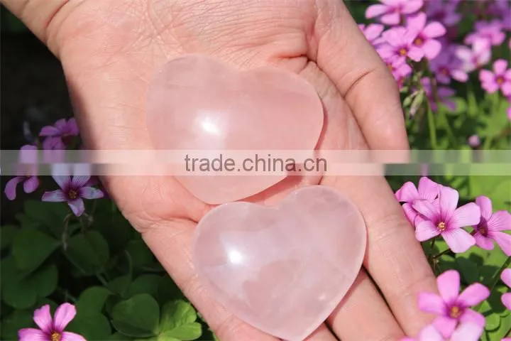 Wedding Favors Wholesale Natural Rose Quartz Crsytal Hearts