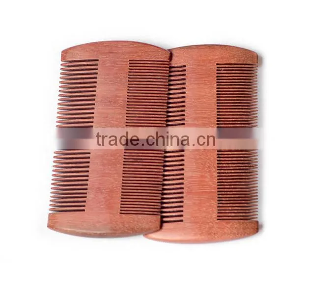 2016 Health care mustache& beard sandalwood comb wood hair lice comb