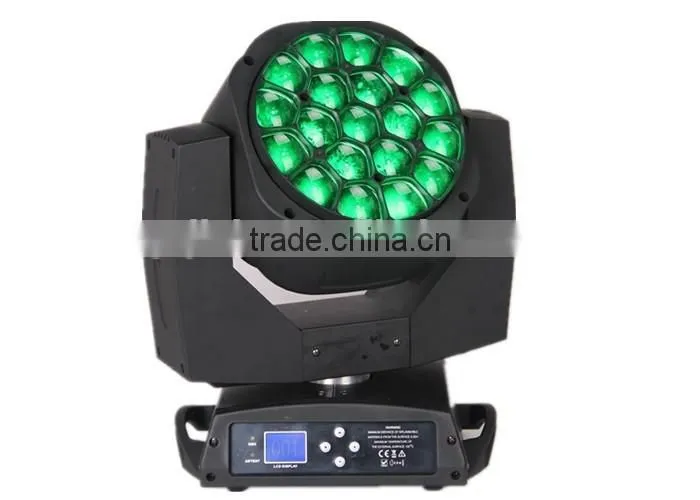 New professional 19x12w RGBW 4in1 Led Bee eyes moving head Zoom Light stage light
