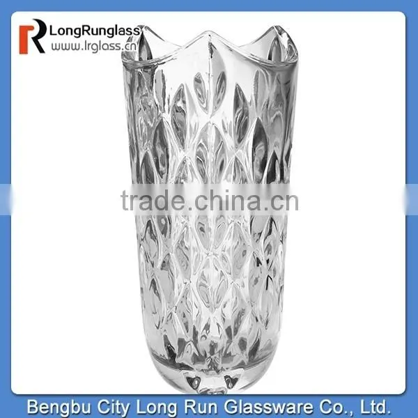 LongRun Elegant And Special Wedding Decoration crystal Glass Vase made in china